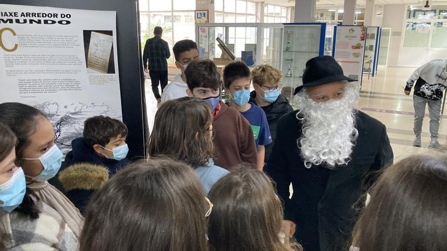 Charles Darwin visita Cambados