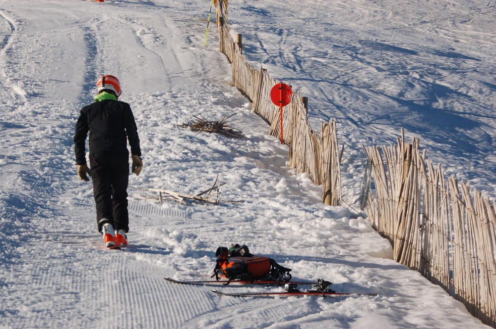 Lloc de l'accident del jove de Sils que va morir esquiant