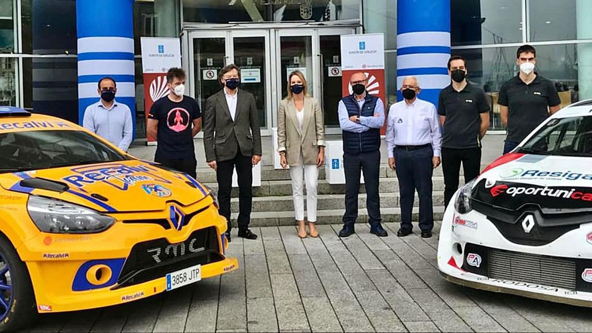 Presentación del rallye en la mañana de ayer en la sede de la Xunta en Vigo. // FDV