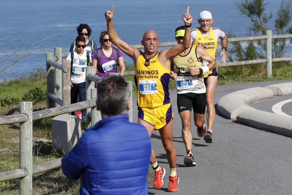 La carrera entre Oia y A Guarda suma 850 participantes - Paredes y Bargiela completaron el podio masculino - Mosquera y Freaza, plata y bronce en féminas.