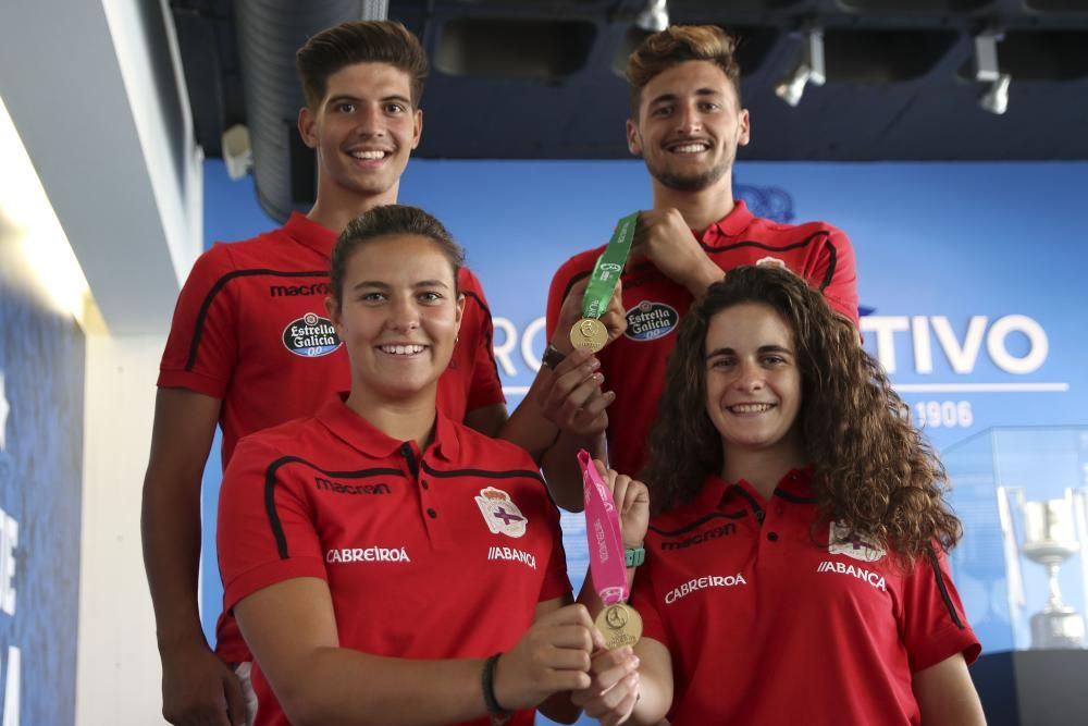 Cuatro deportivistas, campeones de Europa sub19