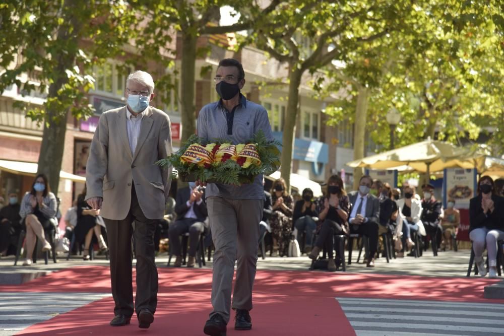 L'acte de la Diada 2020 a Manresa, en fotos