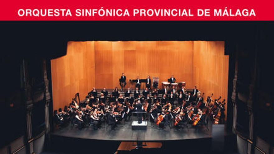 Cartel del concierto de la Orquesta Sinfónica Provincial de Málaga en Estepona.