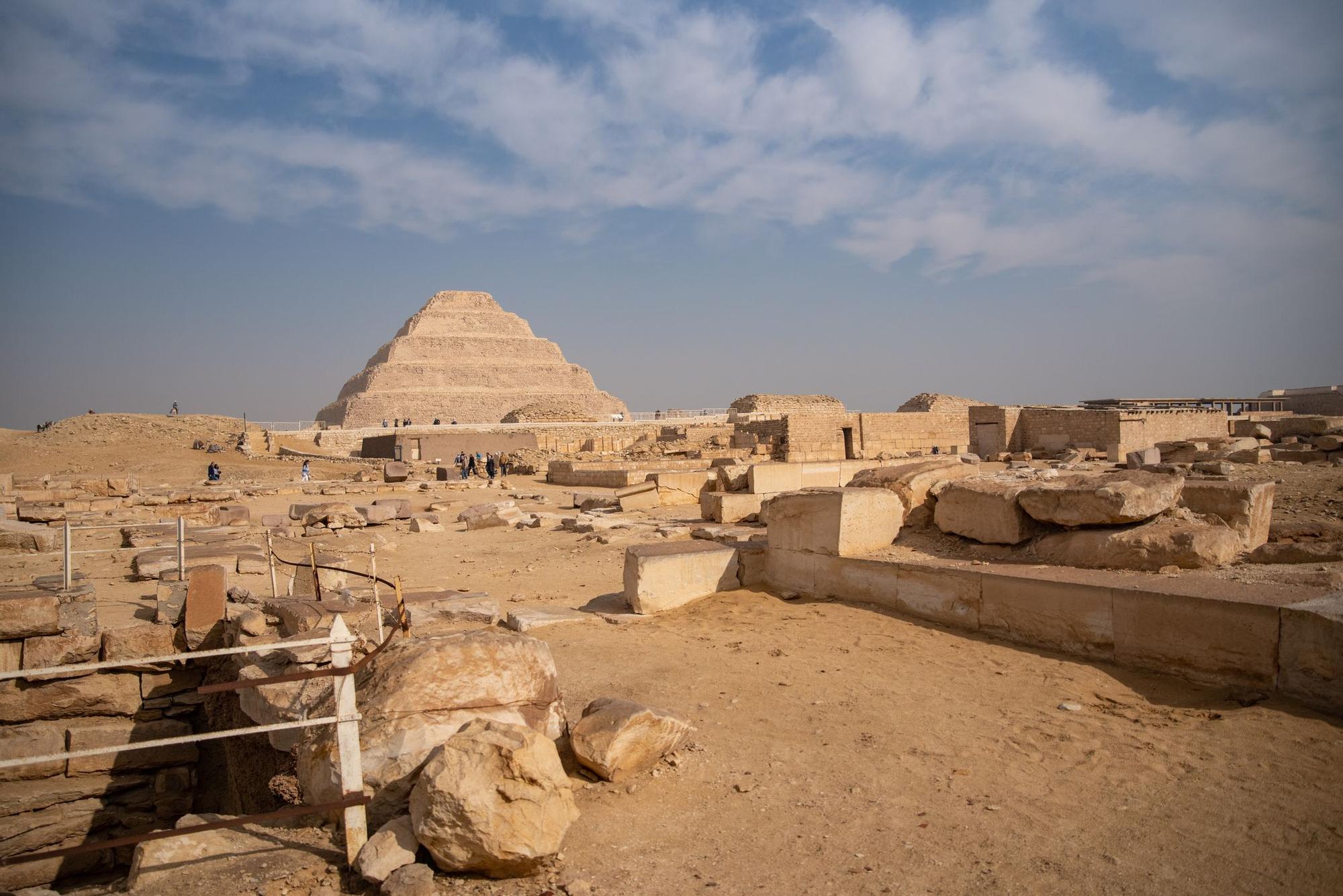 Los yacimiento de Saqqara son unos de los más importantes de Egipto