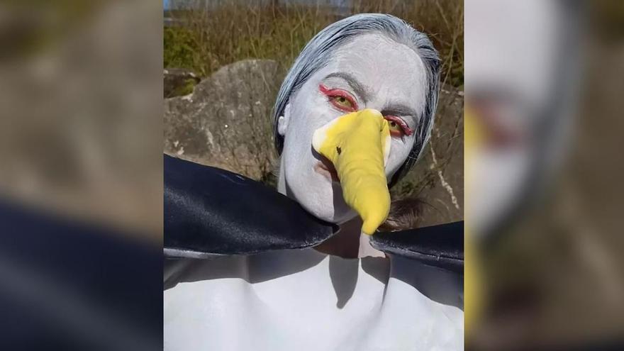 La cómica Ólga Méndez se trae a Vigo la plata en el Europeo de imitación de gaviotas