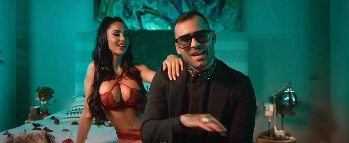Aurah Ruiz y Jesé Rodriguez en el videoclip de su cancion