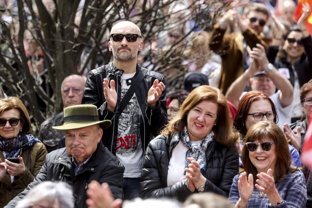 Protesta de pensionistas en Gijón