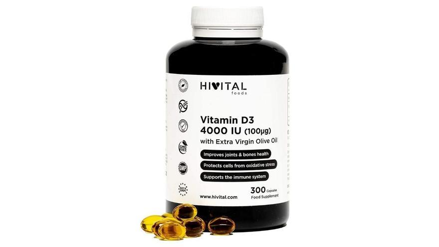 Vitamina D3 4000 UI | 300 perlas para 10 meses.