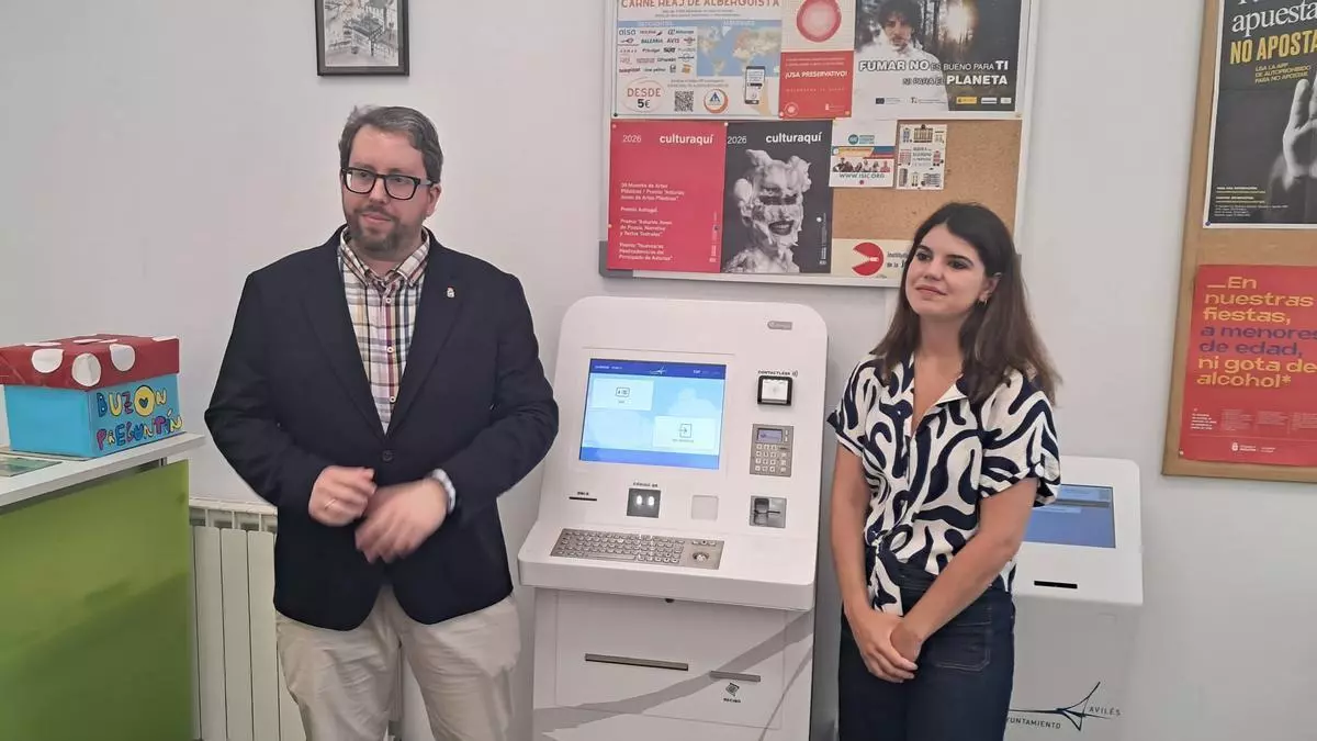 Adiós a las colas para los trámites más sencillos: Avilés estrena cinco cajeros ciudadanos para obtener certificados, pagar recibos y realizar gestiones municipales