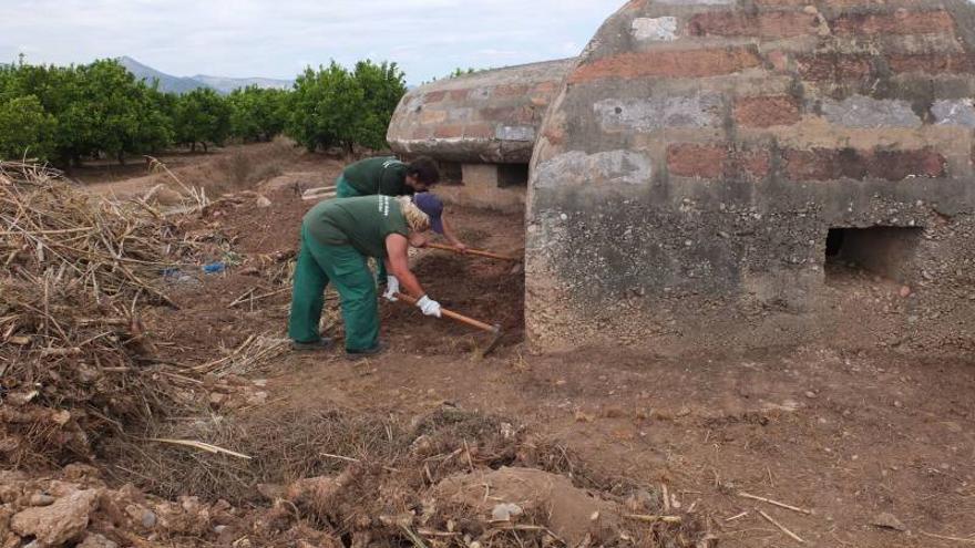 22 parados ultiman la ruta del búnker de Nules