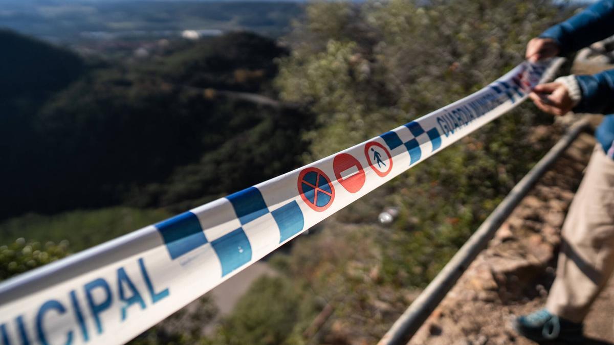 Vista del sender de muntanya de Collbató, a la zona on va tenir lloc l’accident mortal d’Isak Andic al desembre de 2024