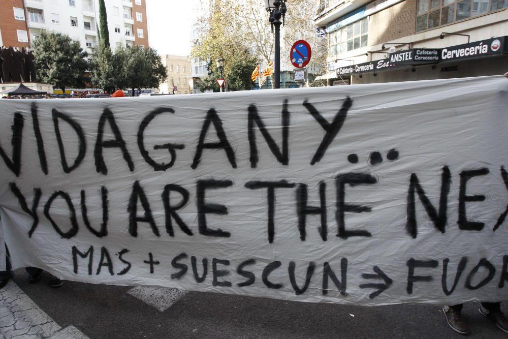 Protestas en Mestalla