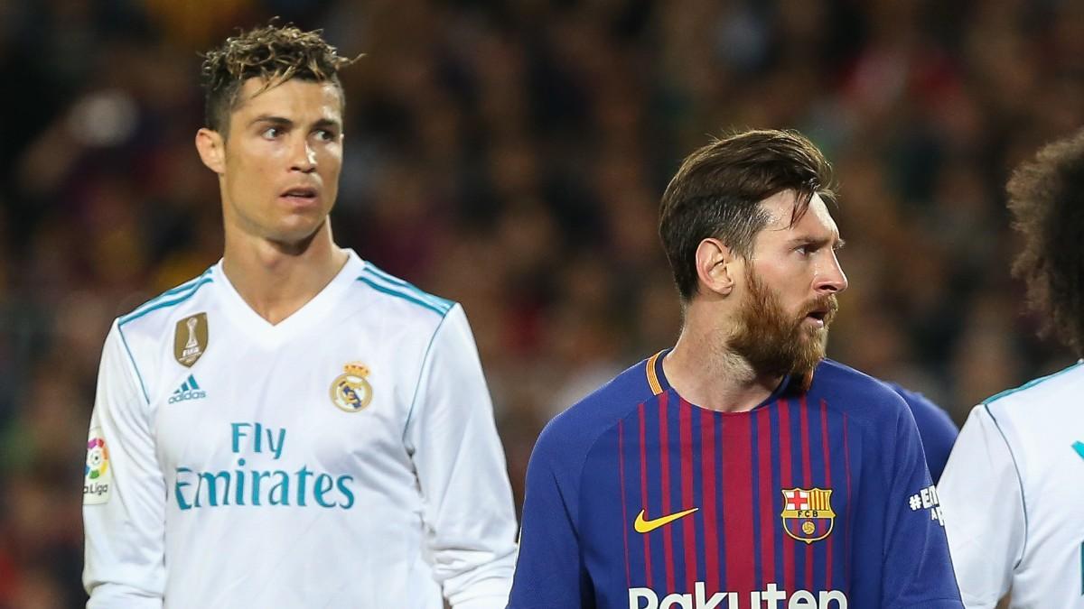 Cristiano Ronaldo y Messi, en un clásico