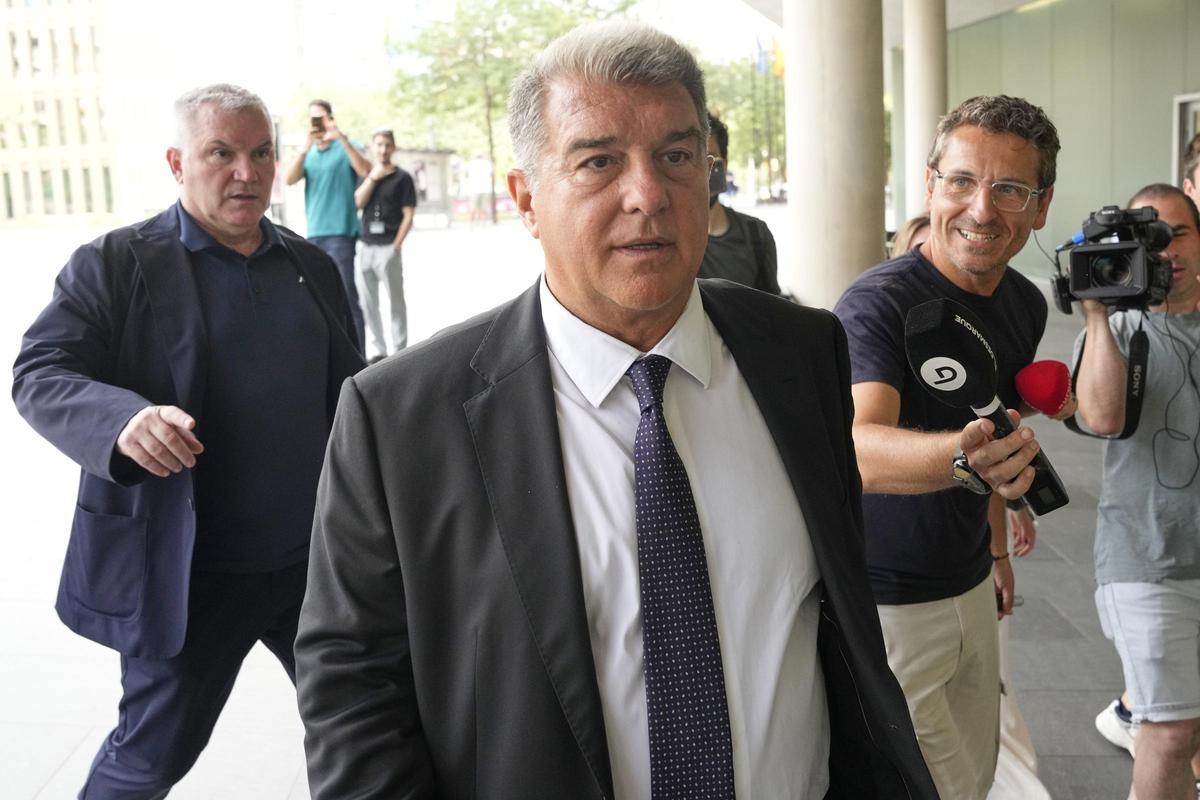 El presidente del FC Barcelona Joan Laporta viajará con el equipo a Estados Unidos