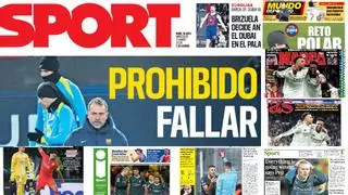 Estas son las portadas de la prensa deportiva de hoy