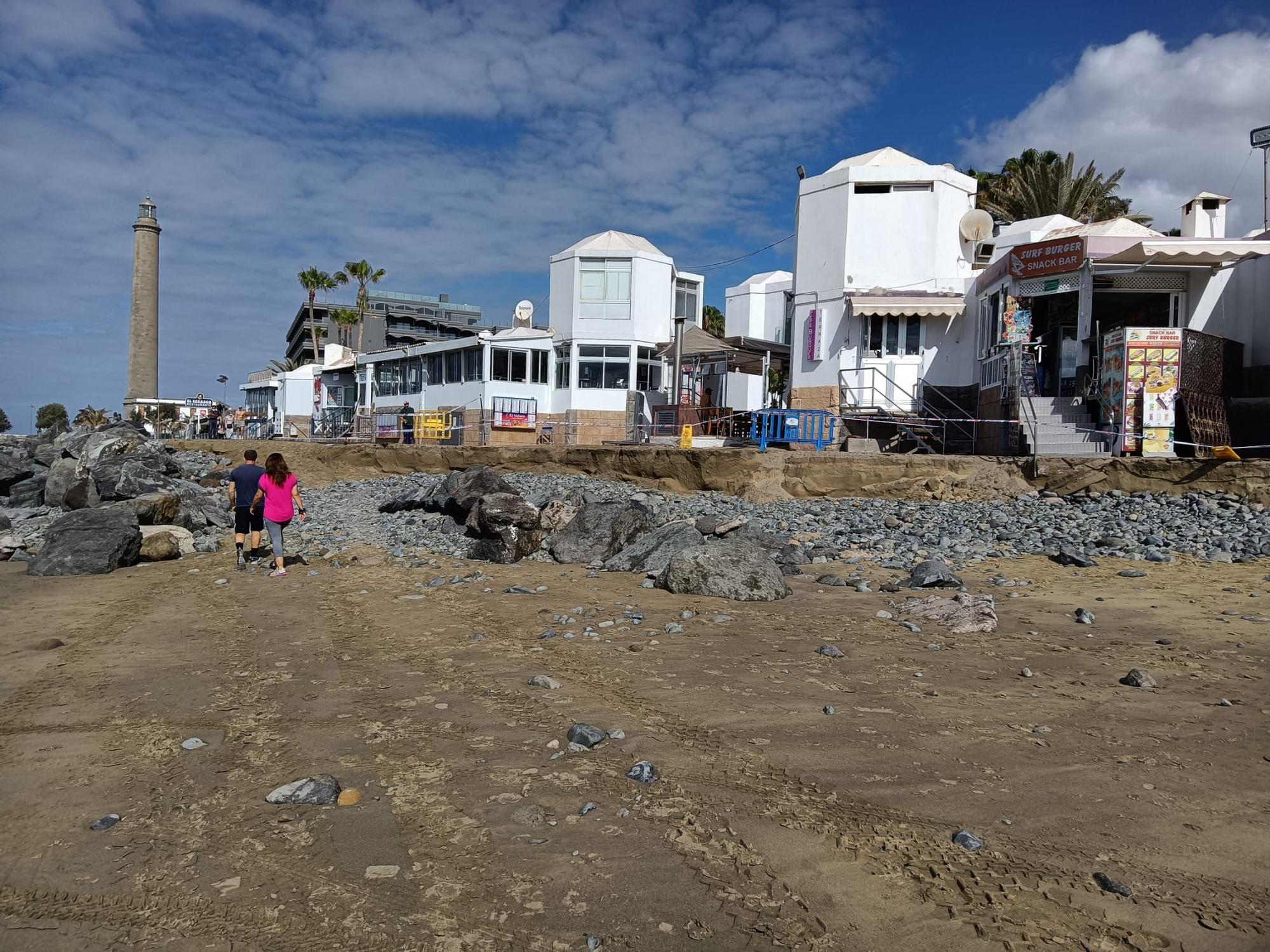 Así está el paseo del Faro de Maspalomas (27/04/21)