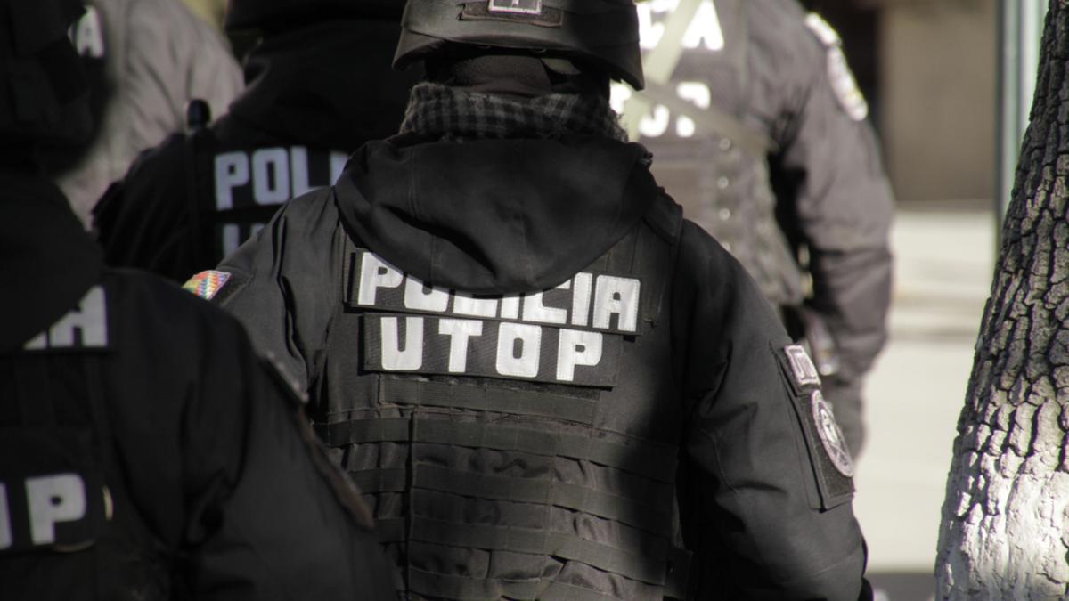 Policías bolivianos.