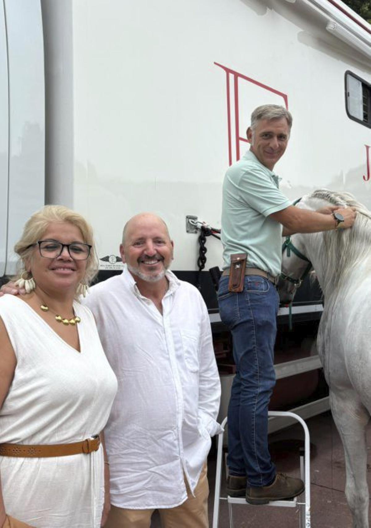 Por la izquierda, Zunilda Zarza, David de Bornos y Pepín Marín Por la izquierda, Zunilda Zarza, David de Bornos y Pepín Marín