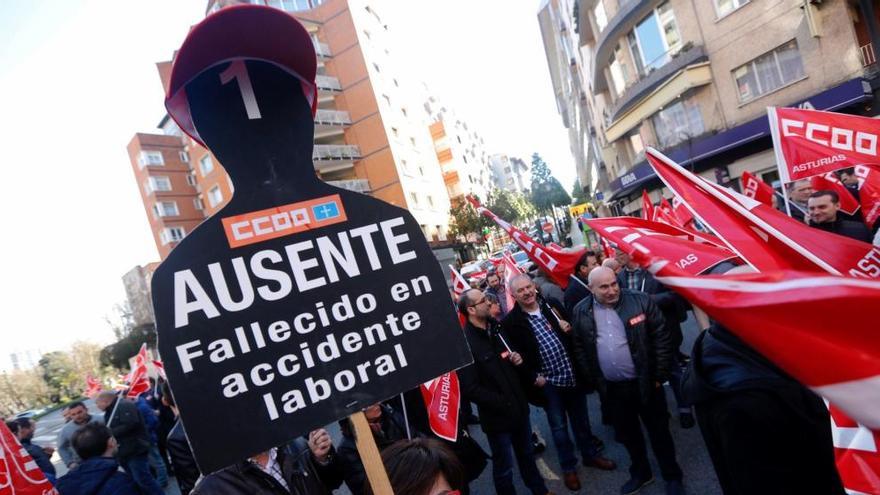 Los muertos en accidente laboral aumentaron un 42% en Asturias en 2017