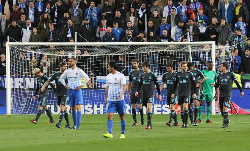 El conjunto del Gato Romero cae, de nuevo, ante el conjunto vasco en el debut del técnico uruguayo en La Rosaleda