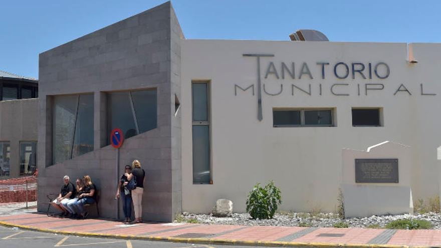 Fachada del tanatorio municipal, situado en el polígono empresarial del cruce de Melenara.