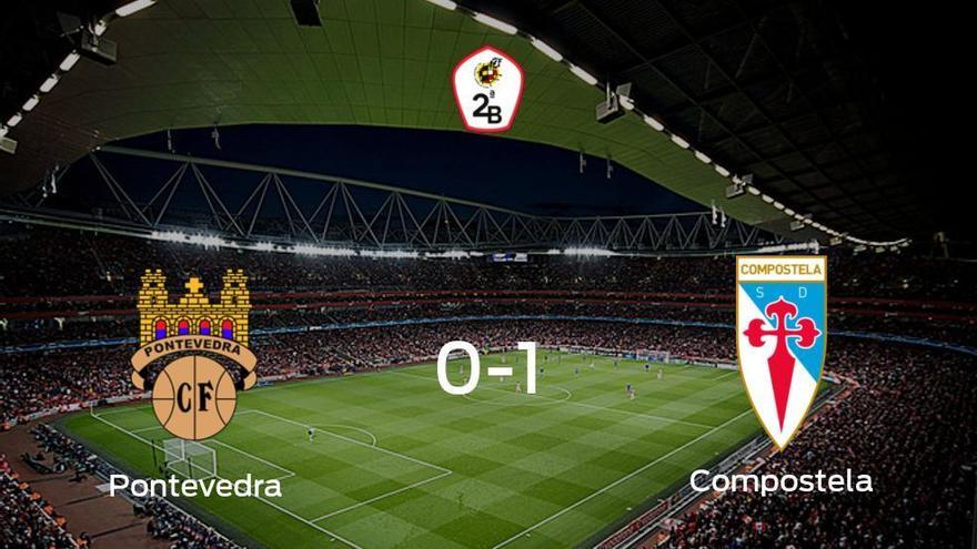 El Compostela se lleva los tres puntos frente al Pontevedra (0-1)