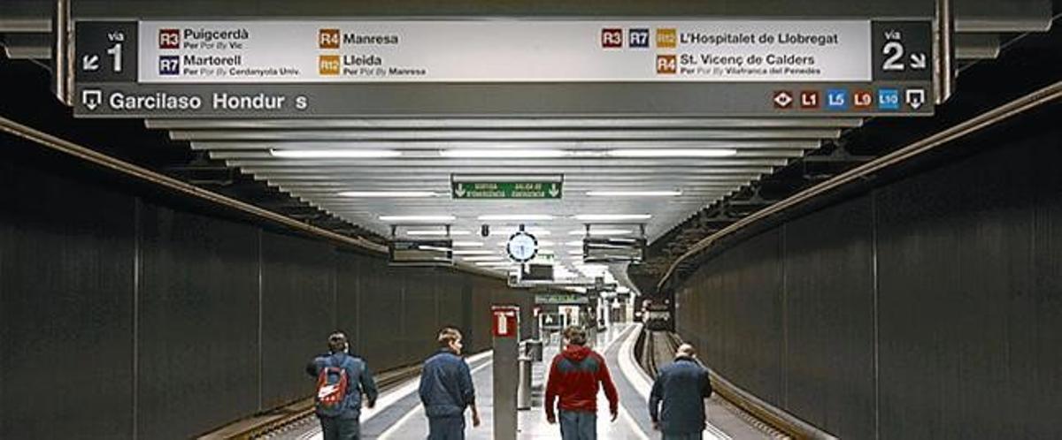 Andana de la nova estació de Rodalies de La Sagrera-Meridiana, ahir. Andana de la nova estació de Rodalies de La Sagrera-Meridiana, ahir.