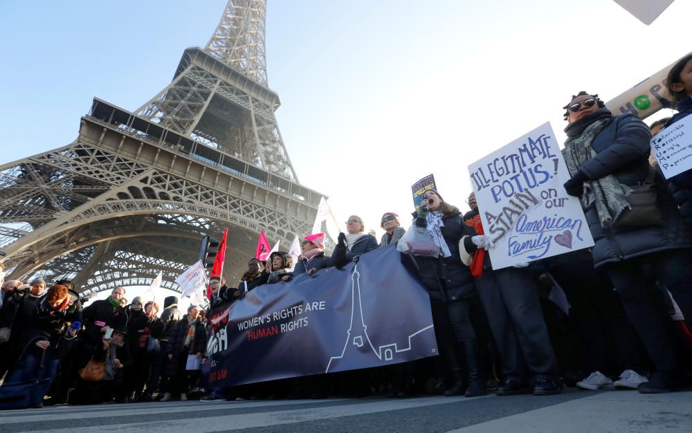 Protestas contra Donald Trump en París