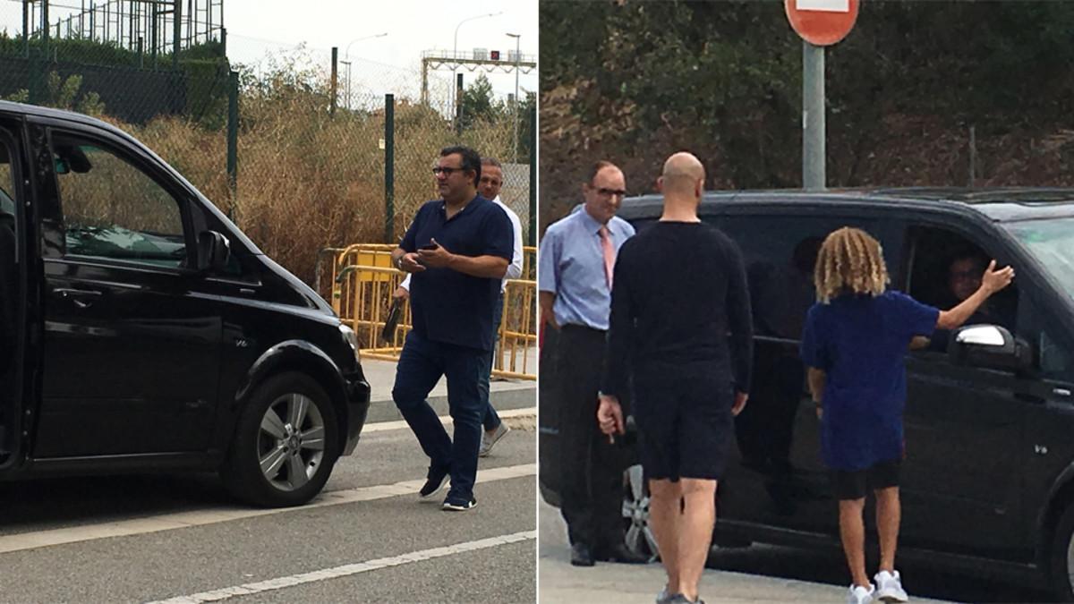 Raiola, hoy junto a Simons en la Ciutat Esportiva