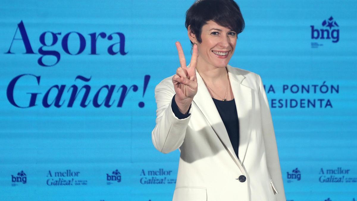 La portavoz nacional y candidata a la presidencia de la Xunta por el BNG, Ana Pontón