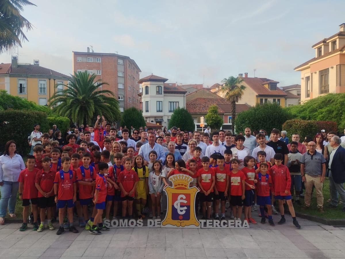En imágenes, la celebración del ascenso a Tercera Federación del Condal de Noreña