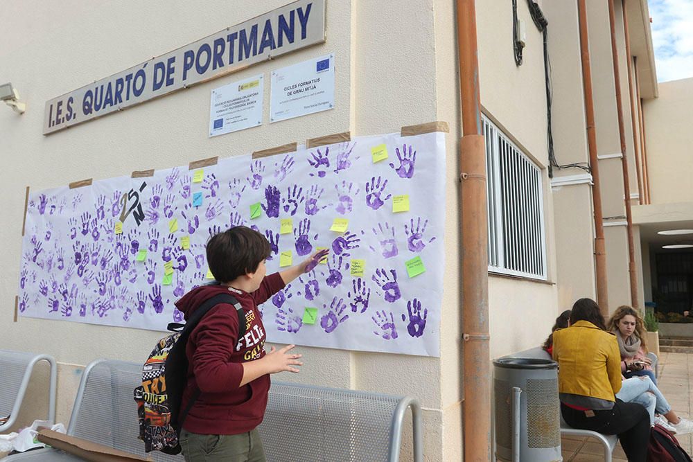 Día contra la violencia machista en el instituto Quartó de Portmany.