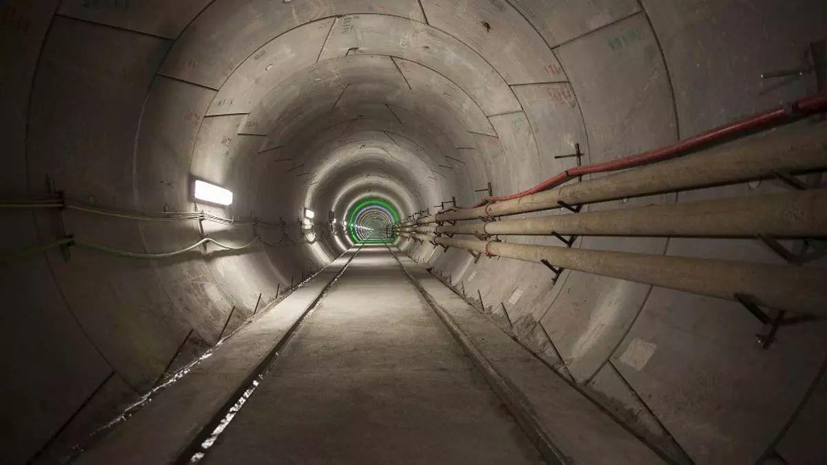 Túnel de la interconexión eléctrica entre España y Francia por Gerona, que es el modelo planteado para la linea por el Pirineo.