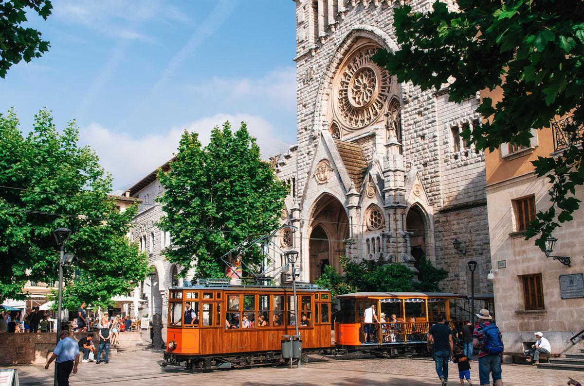 Tranvía en Sóller.