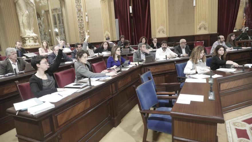 Momento de la votaciÃ³n en el Parlament.