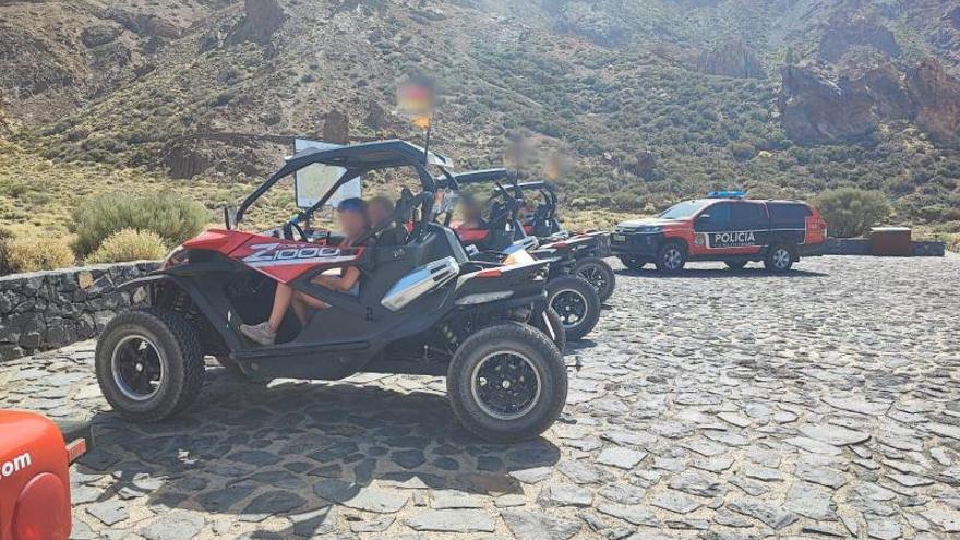 Sanción a seis empresas de turismo activo por conducir sin permiso en el Teide