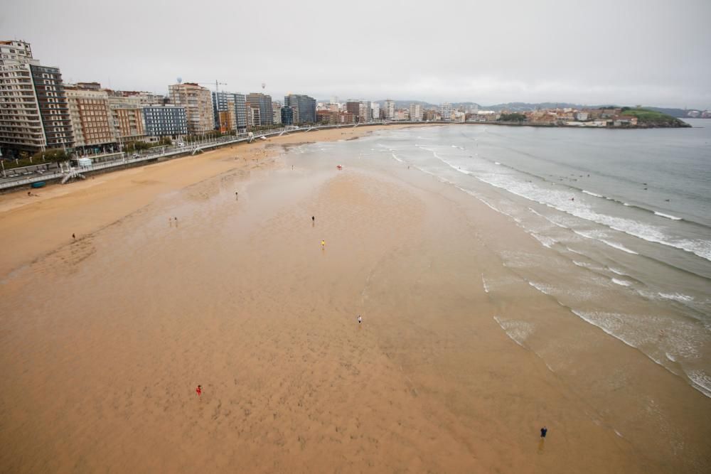 Gijón desde un dirigible