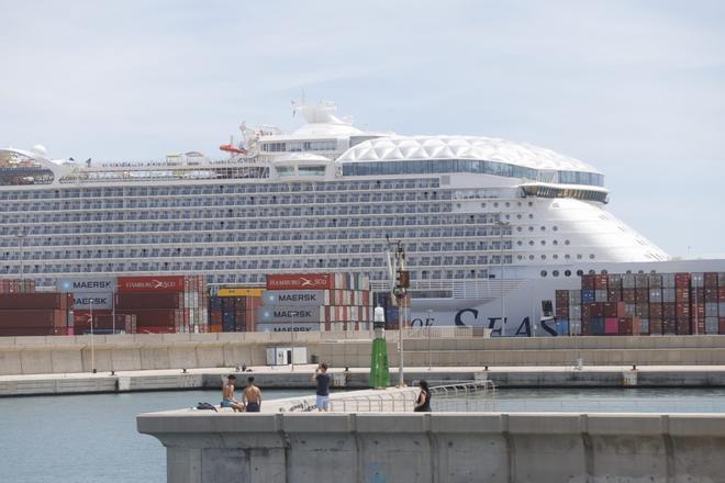 El megacrucero más grande del mundo, en el Puerto de València