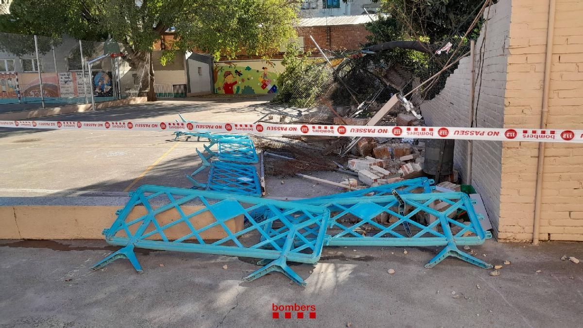 Les imatges dels efectes del vent a les comarques gironines