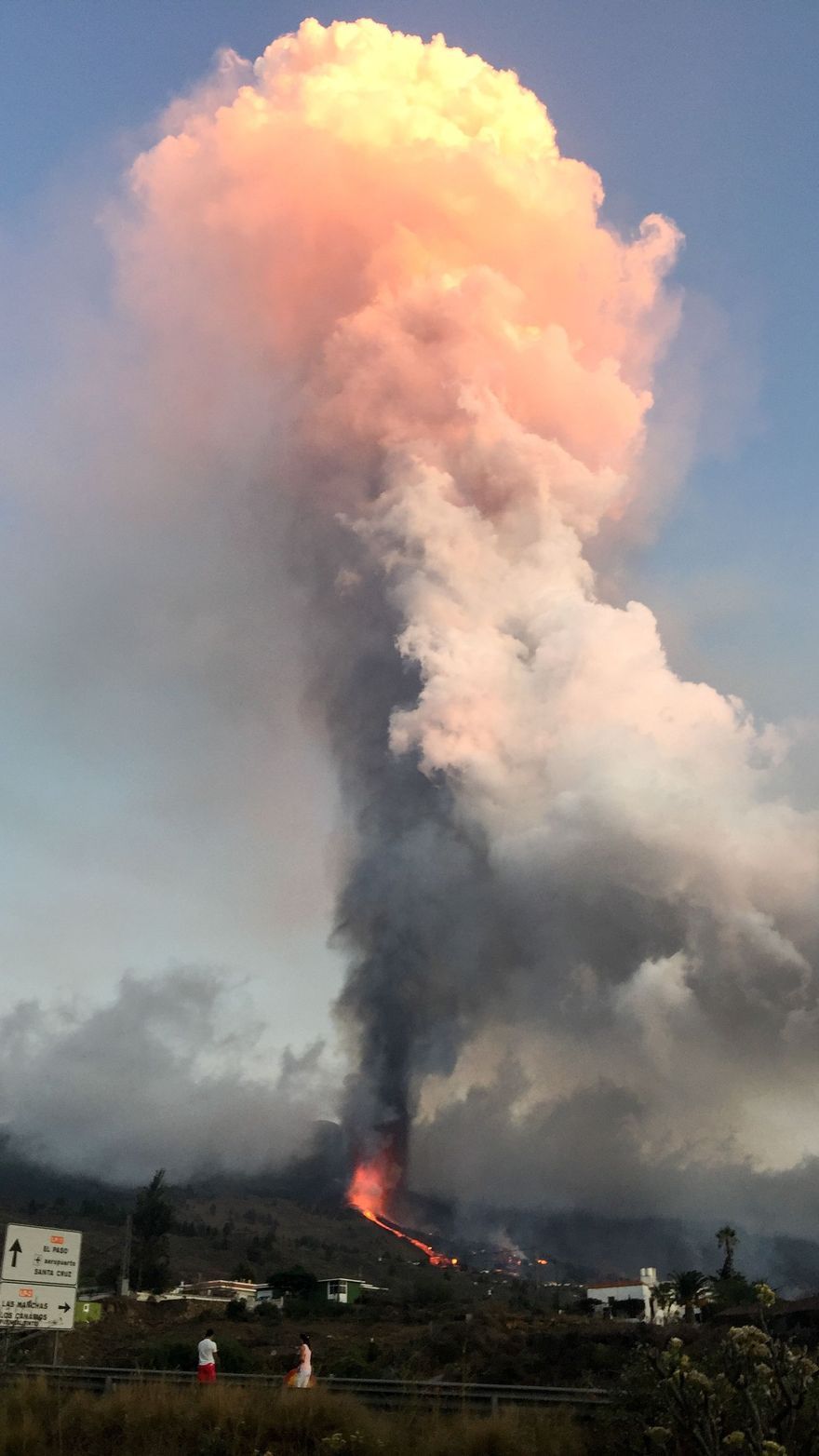 Erupció del volcà a La Palma