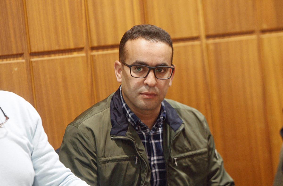 El condenado por el crimen de Mula, Adil R., en el juicio.