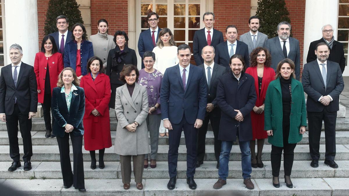 Foto de familia del Gobierno.