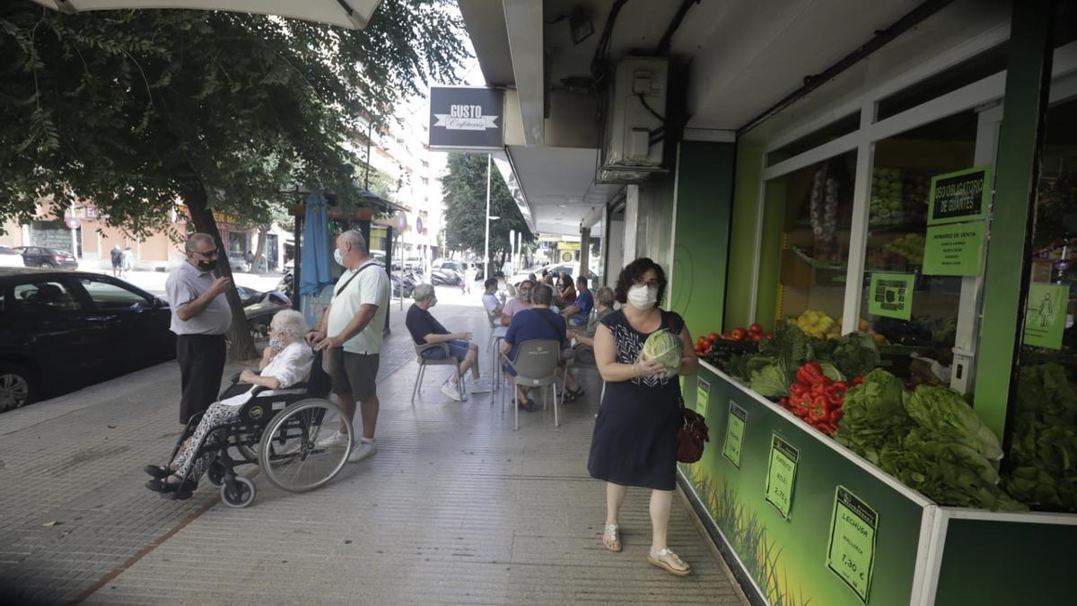 Eusebio Estada, zona confinada, este sábado.