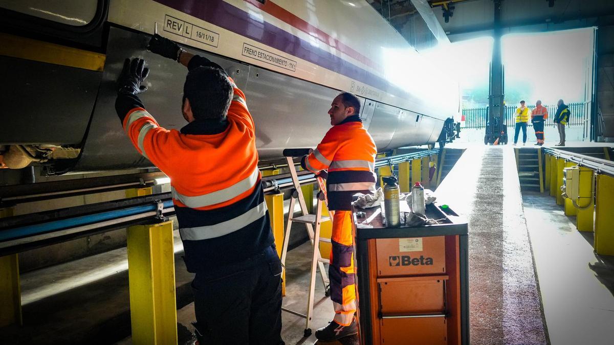 Vídeo | El taller de Renfe en Badajoz cumple cinco años como pieza clave del servicio ferroviario