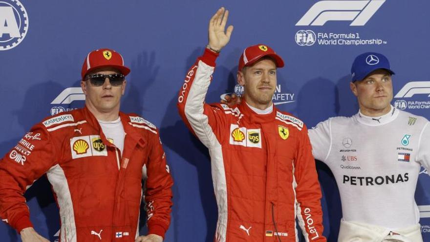 Vettel, &#039;pole&#039; en Baréin por delante de Raikkonen