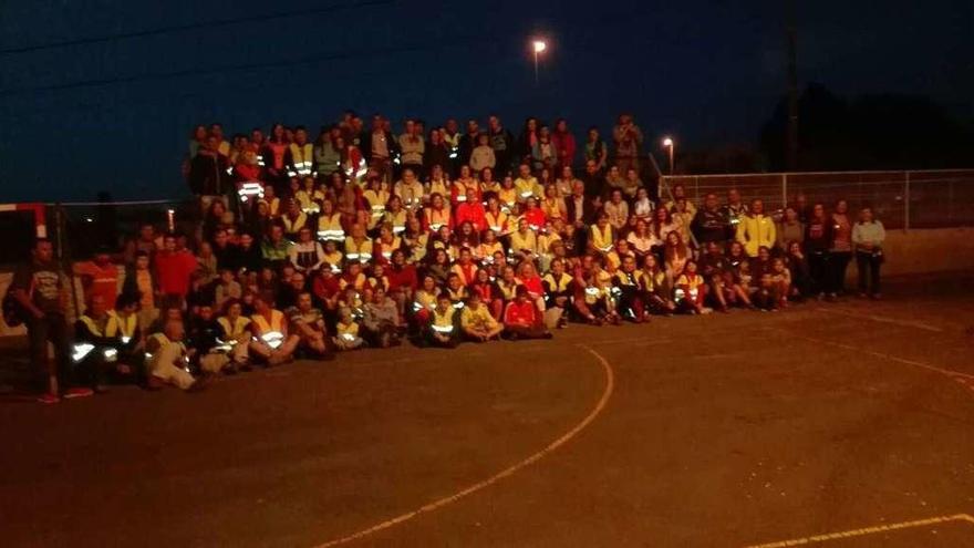 Éxito de participación en la ruta nocturna del grupo &quot;La Chiruca&quot;