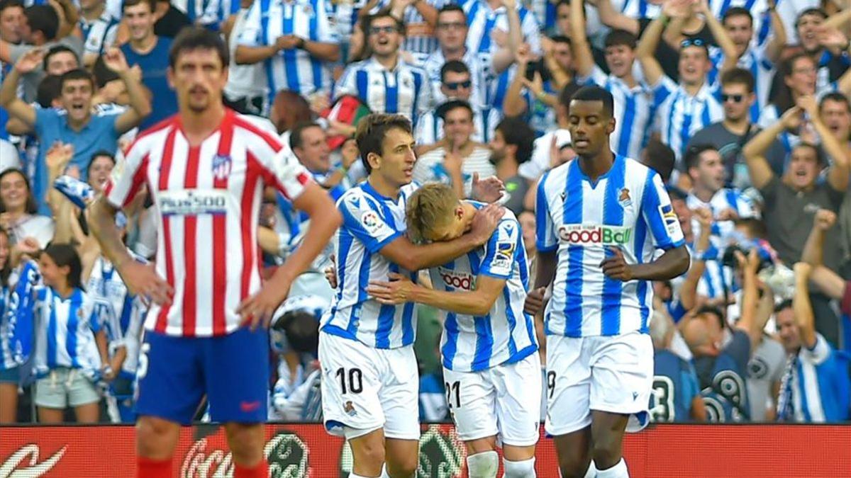 El Atlético cayó merecidamente en el Nuevo Anoeta ante la Real