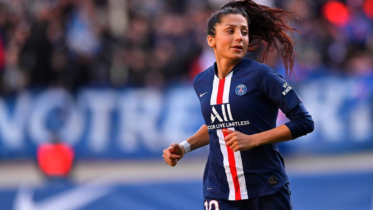 Nadia Nadim con el PSG