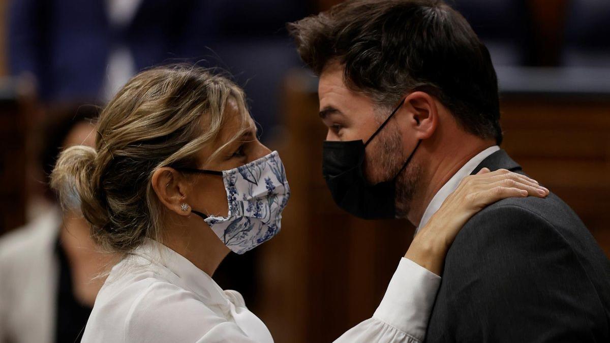 Yolanda Díaz y Gabriel Rufián.