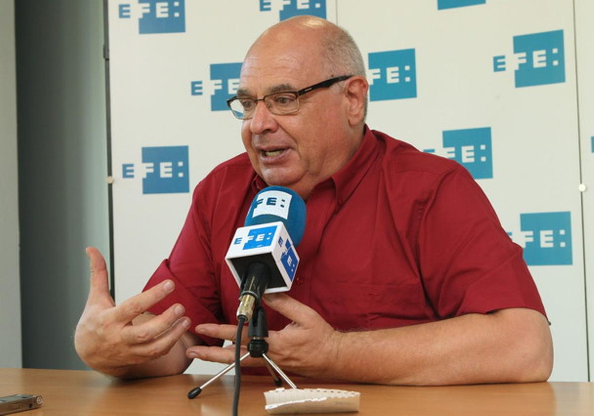 Lluís Rabell, durant l’entrevista amb l’agència Efe.